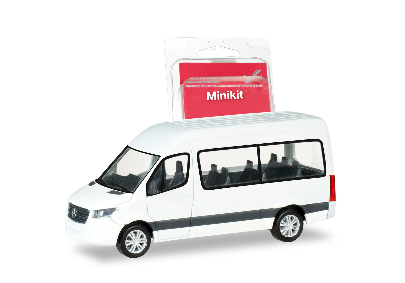 Herpa MiniKit: Mercedes-Benz Sprinter Bus Hochdach, weiß