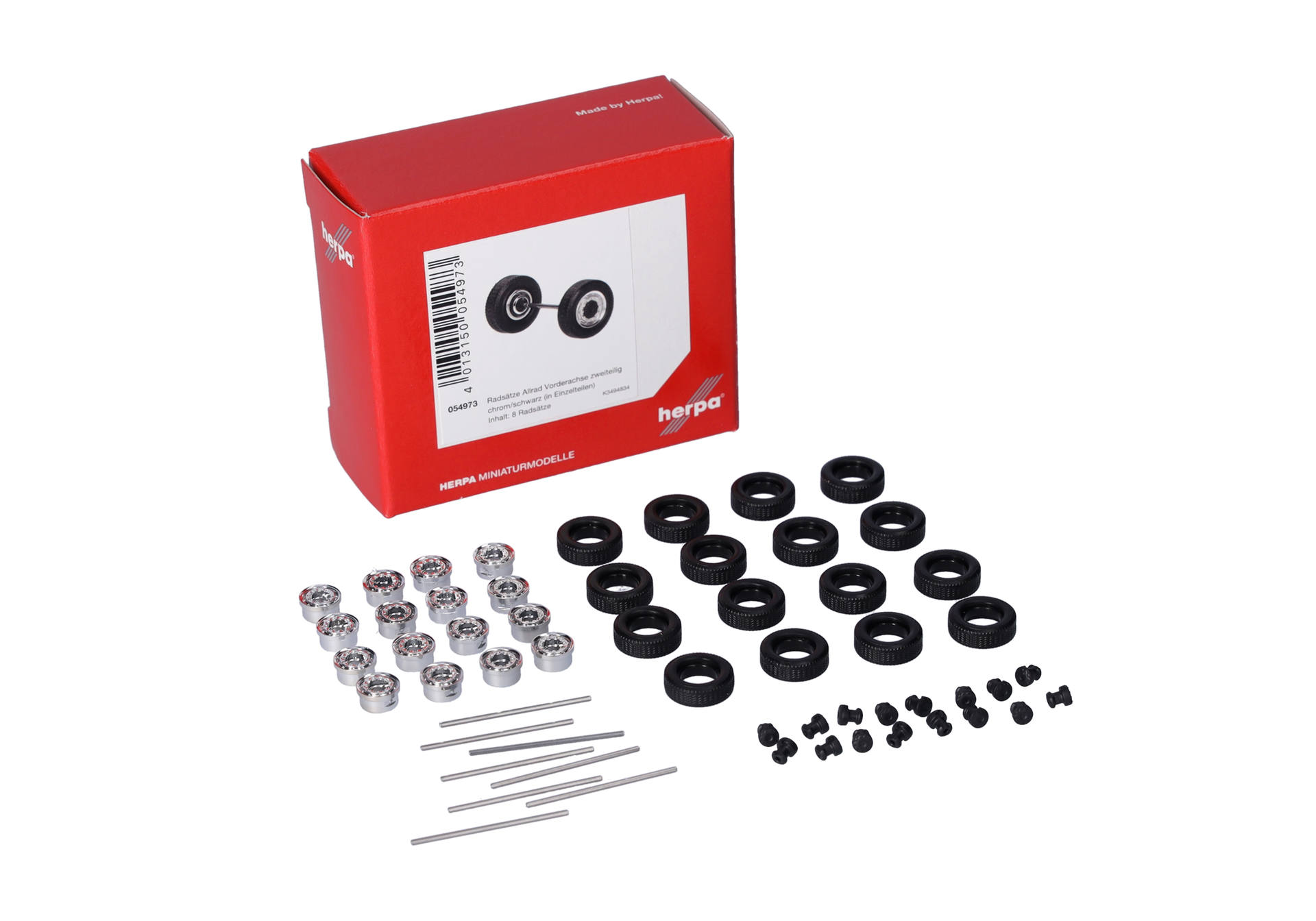 Accessories: AWD steering wheel sets, two-part chromium/black (8 sets in spare parts)