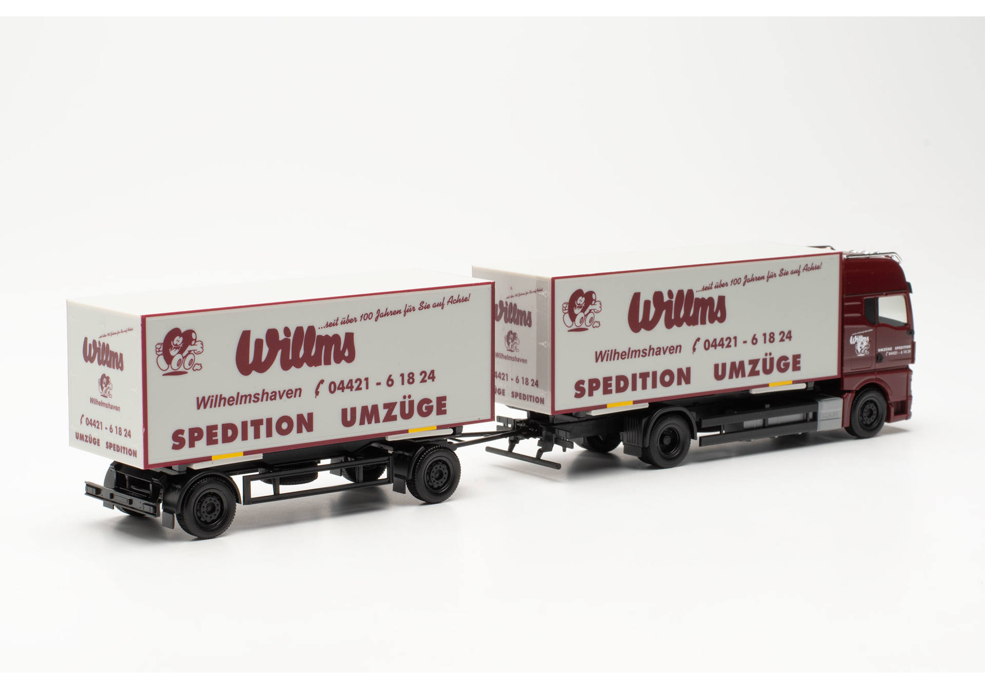 MAN TGX GX 7,45m interchangeable box trailer „Willms“ 