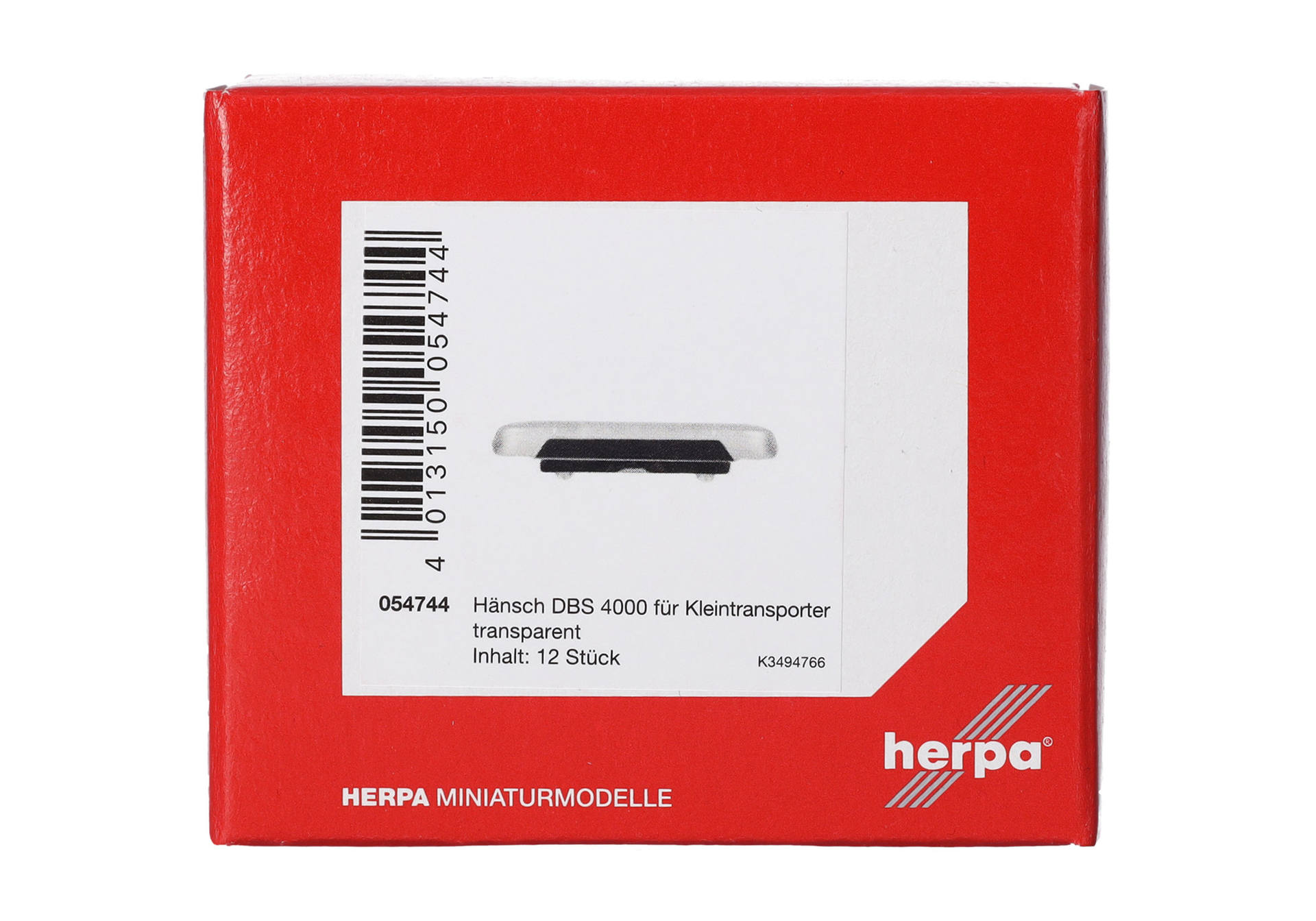Zubehör: Hänsch DBS 4000 für Kleintransporter, transparent (12 Stück)