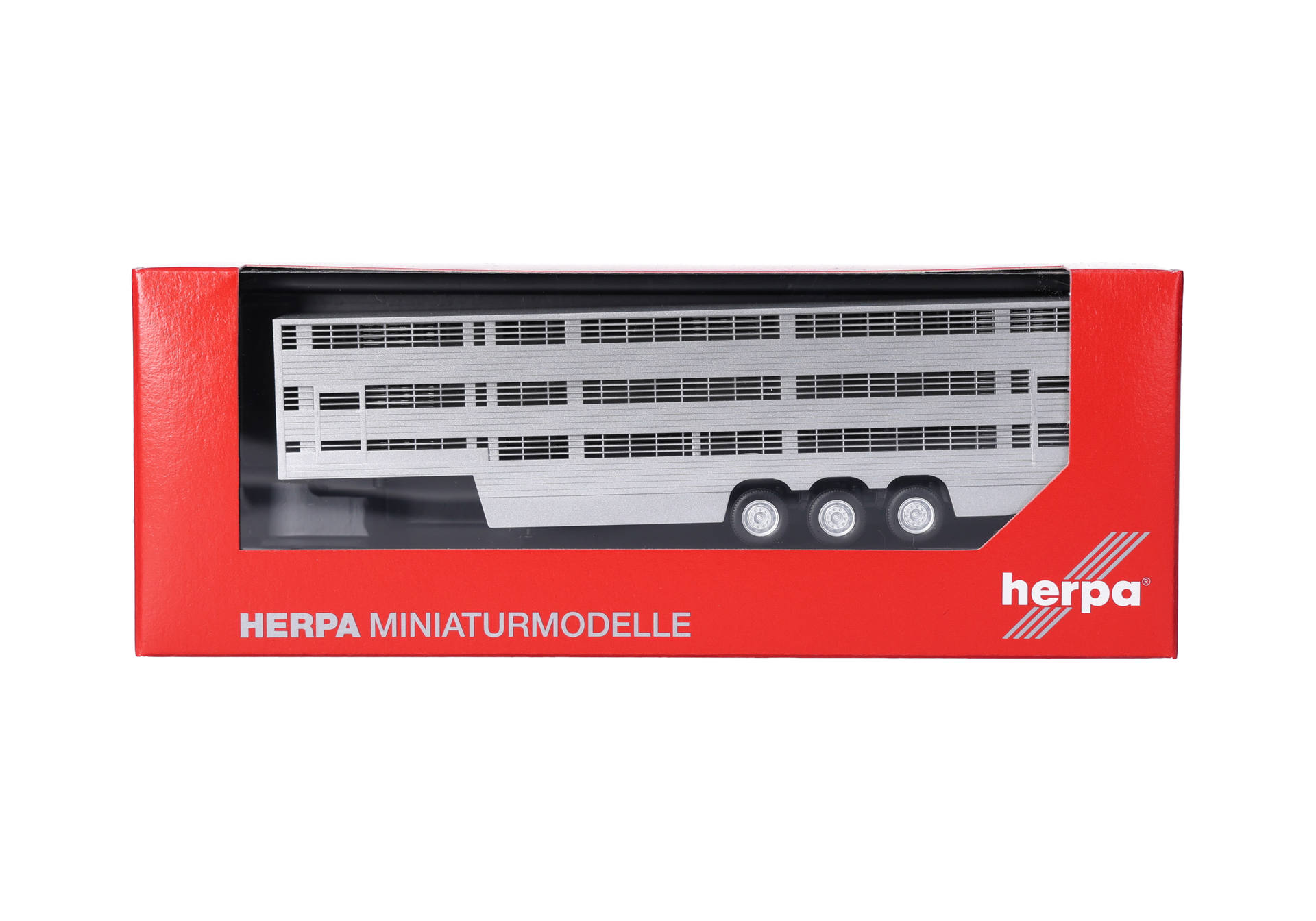 model truck, semi trailer, train-variant, silver color, scale model