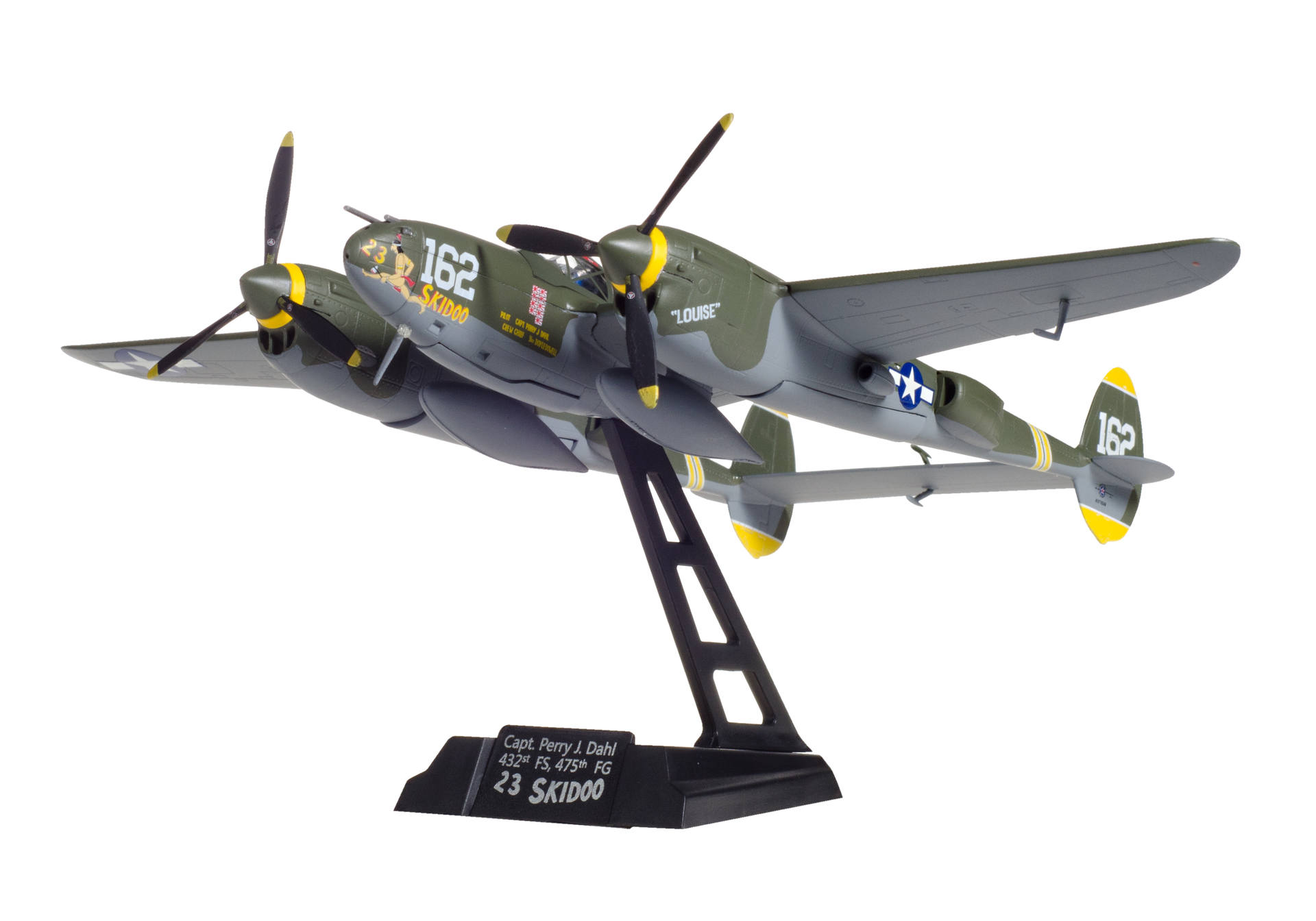 U.S. Army Air Forces Lockheed P-38J Lightning - Capt Perry Dahl, 432th Fighter Squadron "23 Skidoo"