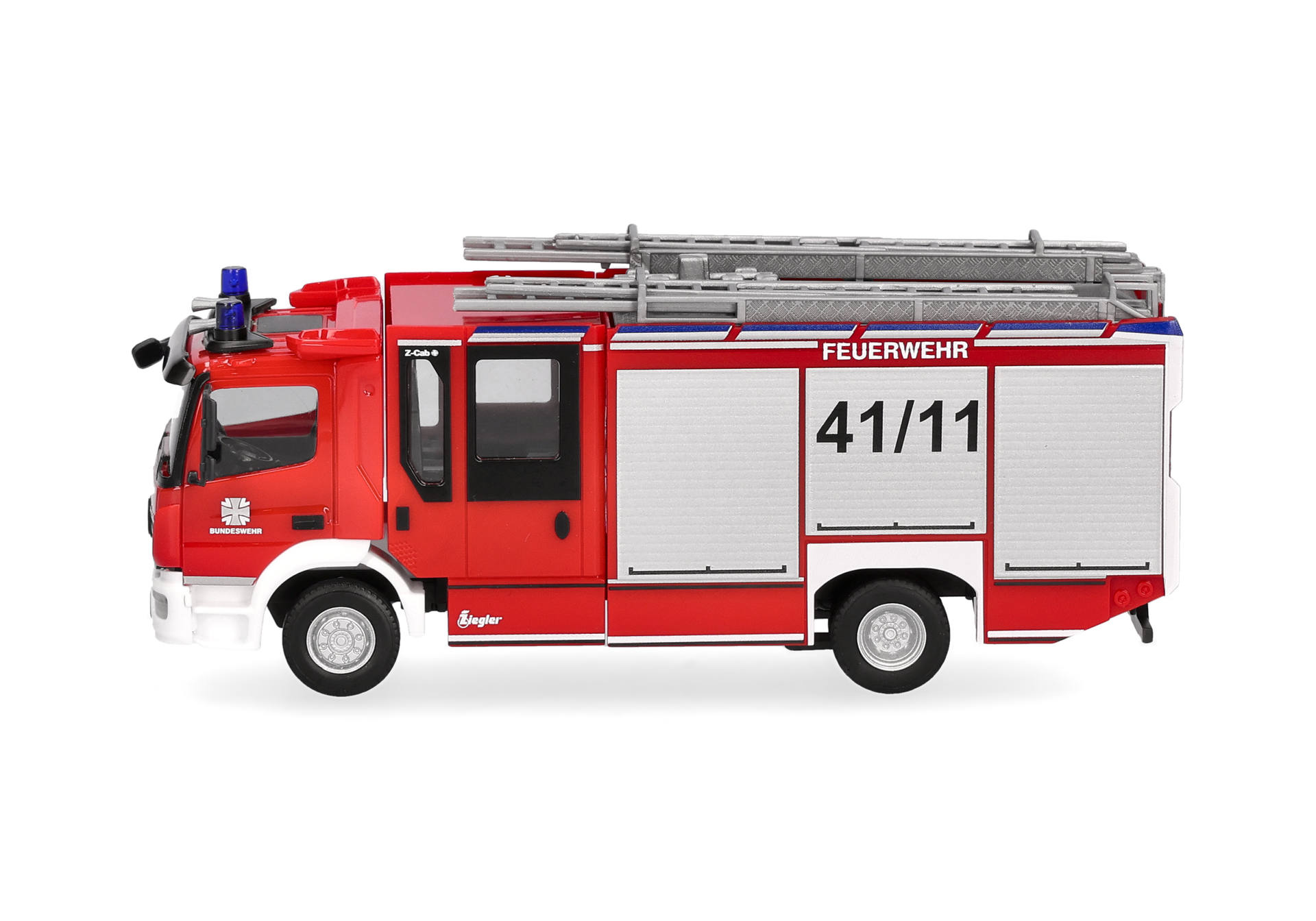 fire engine, toy vehicle, red color, ladder, model
