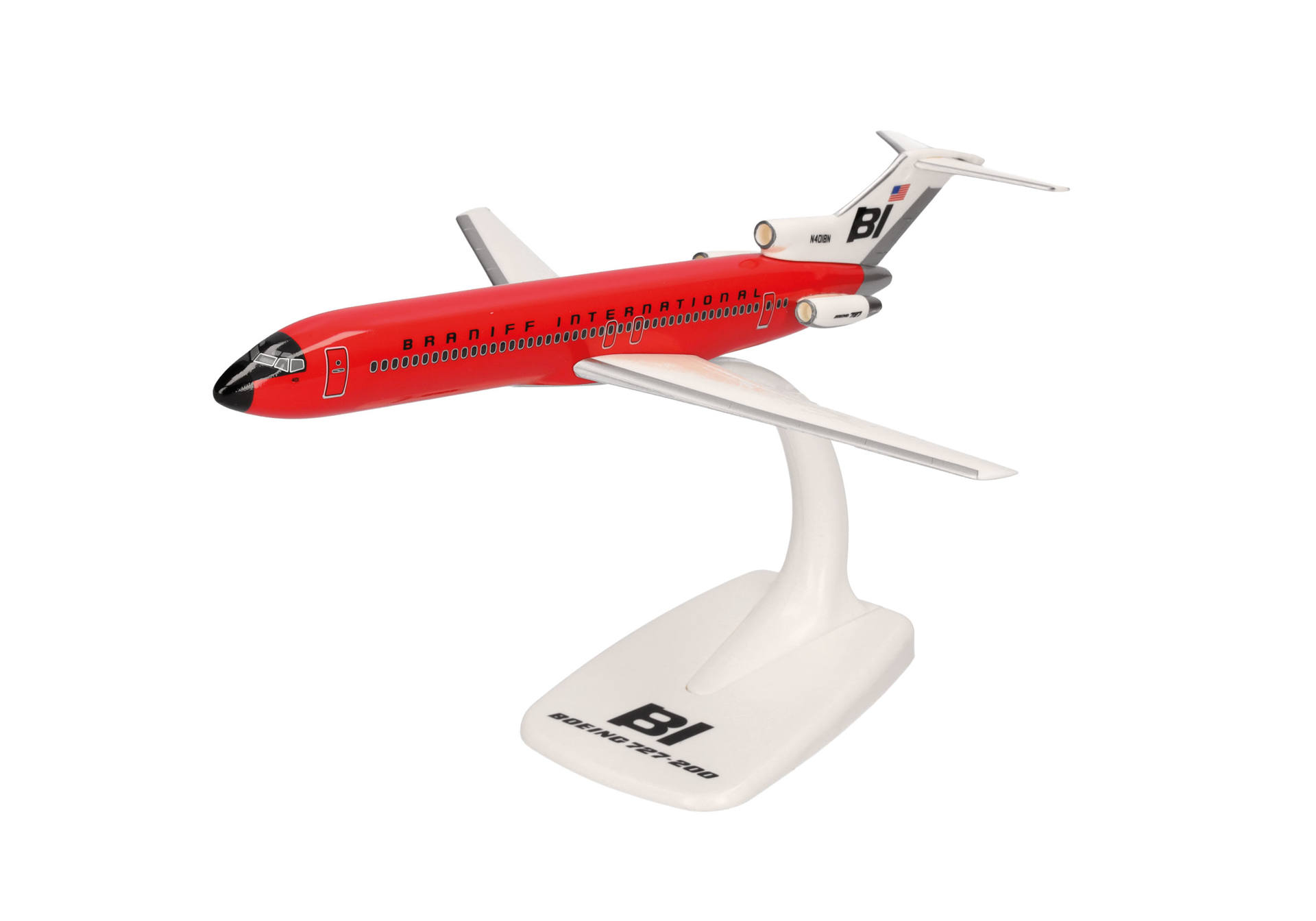 Braniff International Boeing 727-200 - Solid Red - N401BN