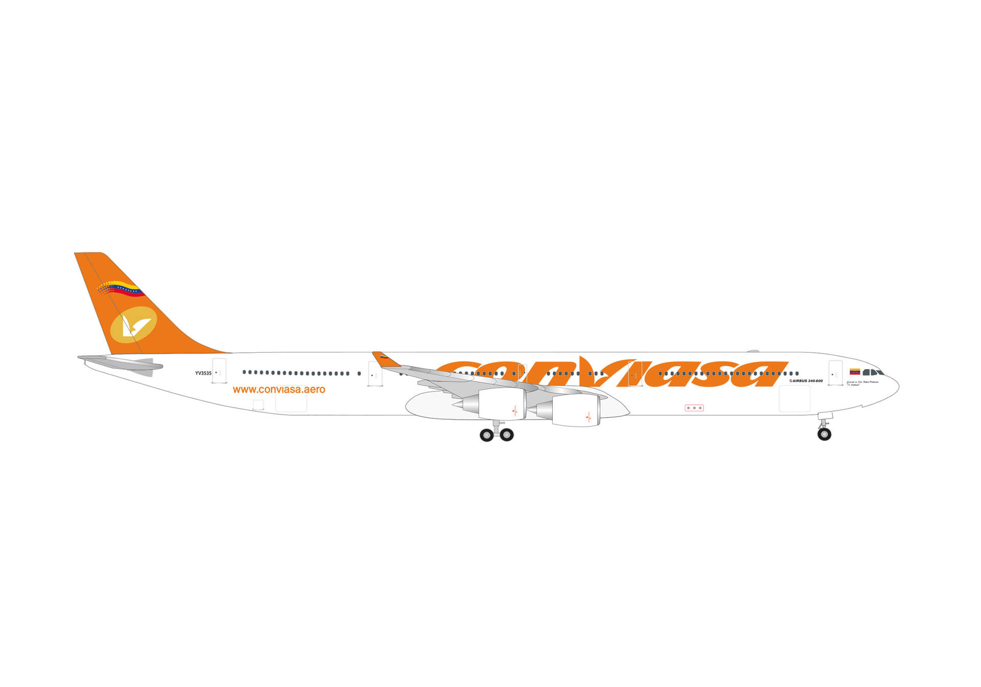 Conviasa Airbus A340-600 – YV3535