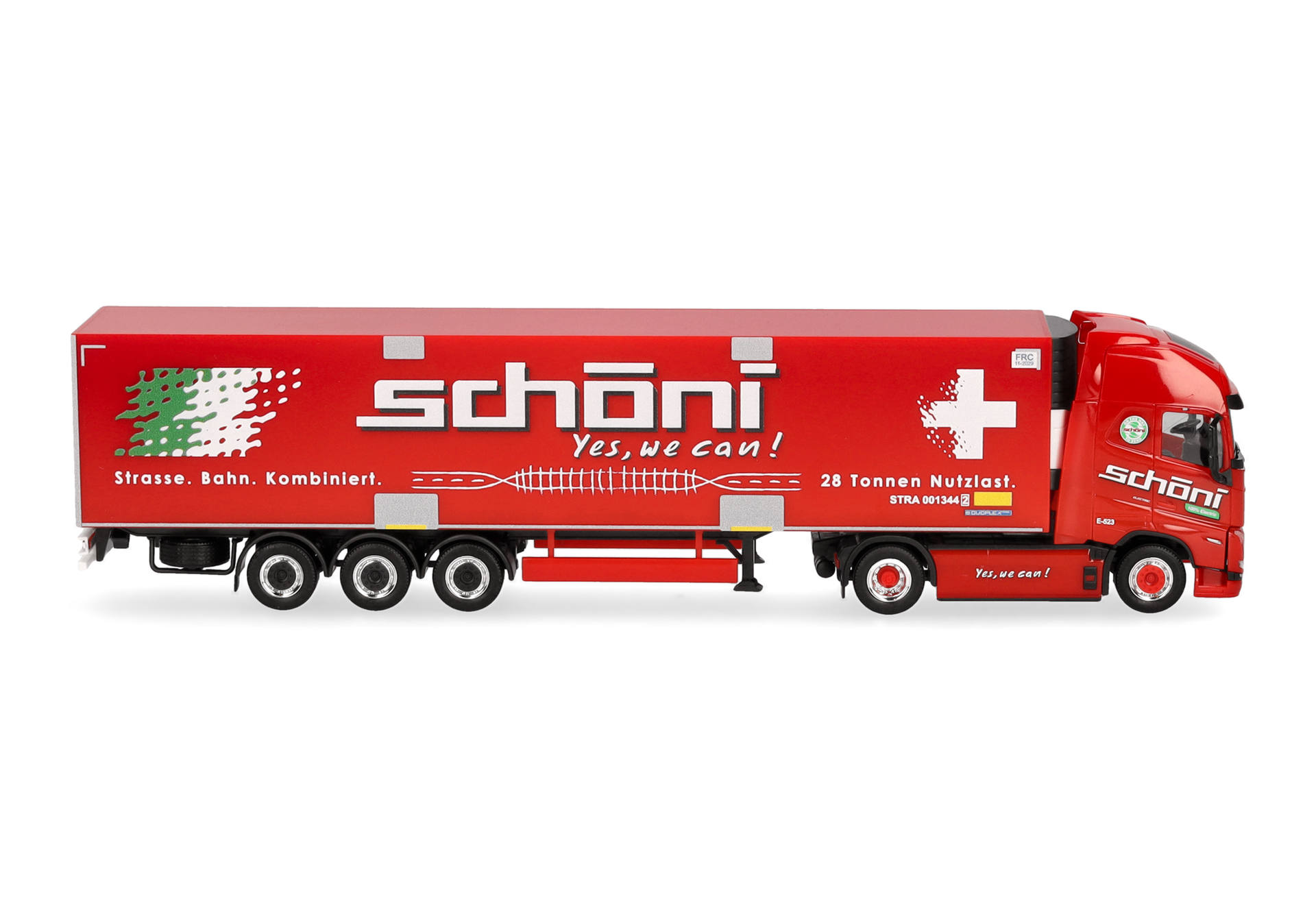 Volvo FH GL XL 2020 Electric Kühlkoffer-Sattelzug "Schöni" (Schweiz)