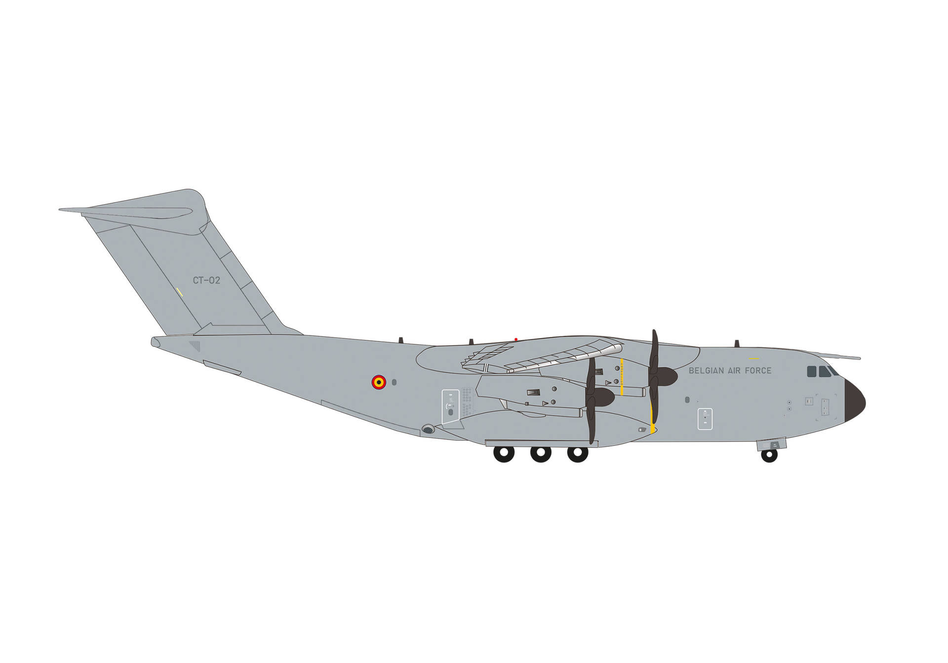 Belgian Air Component Airbus A400M Atlas - 20th Sqn, 15th Air TW, Melsbroek AB - CT-02