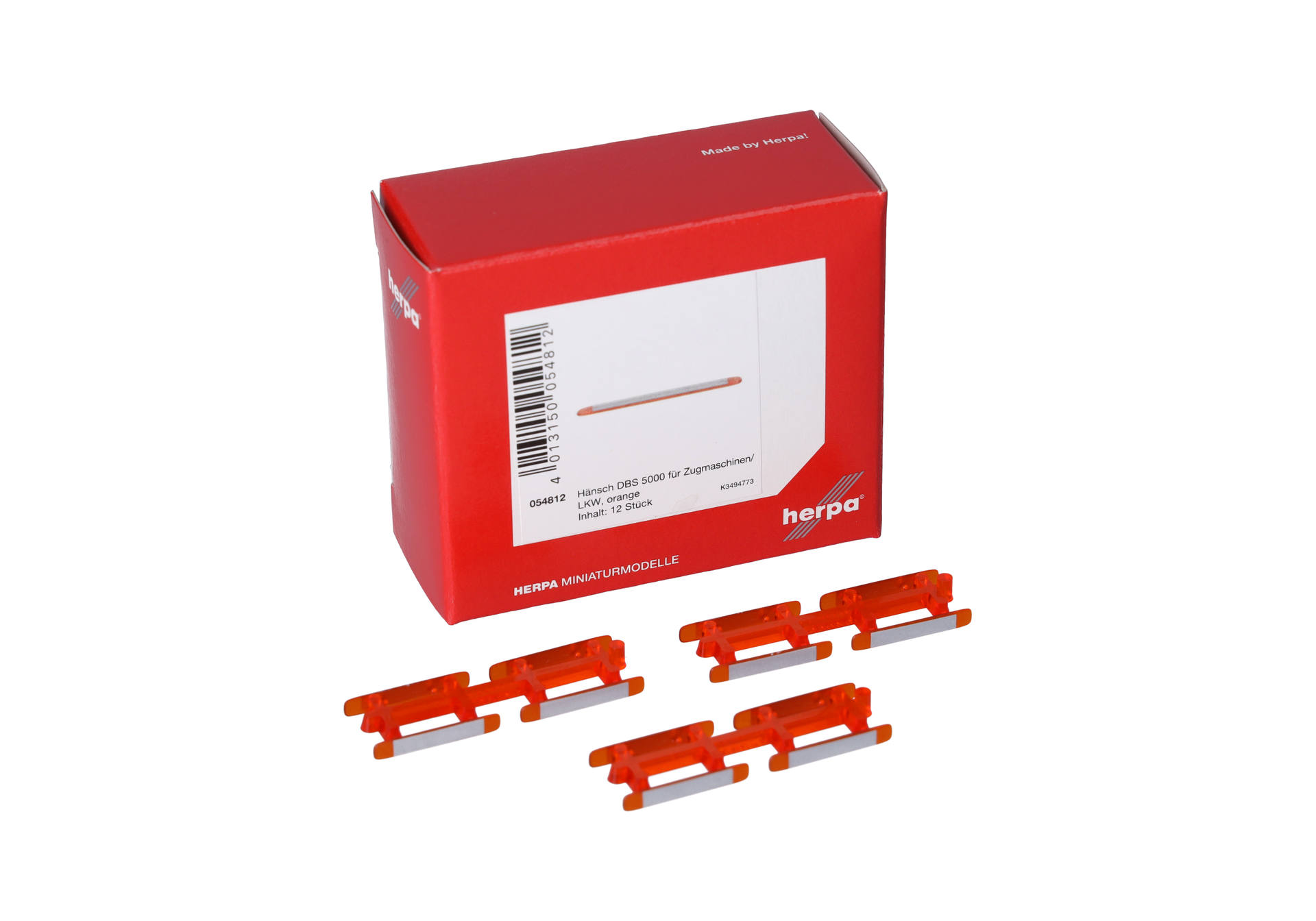 Zubehör: Hänsch DBS 5000 für Zugm./LKW, orange transparent (12 Stück)