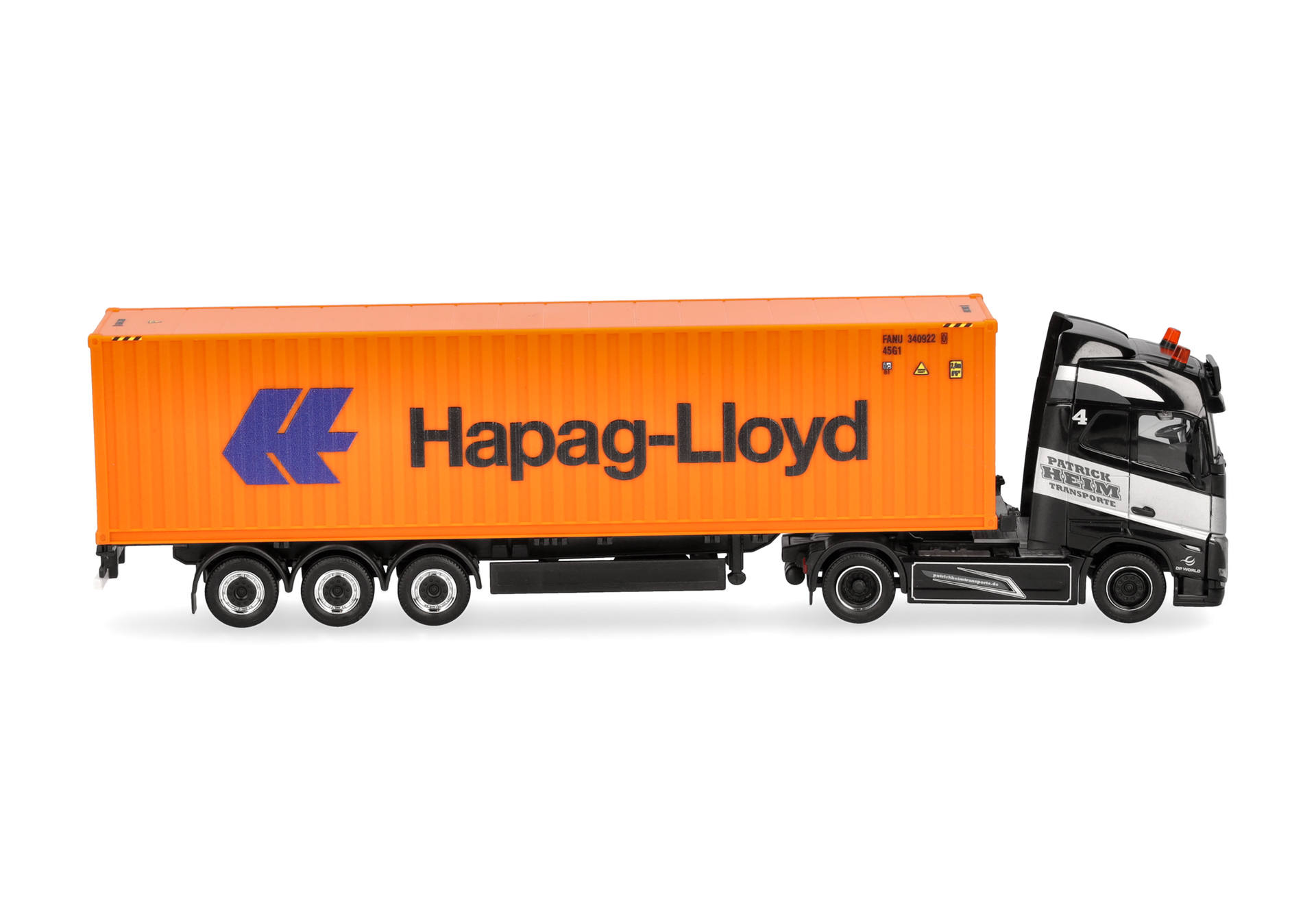 Volvo FH GL 2020 container semitrailer truck "Patrick Heim/Hapag Lloyd"