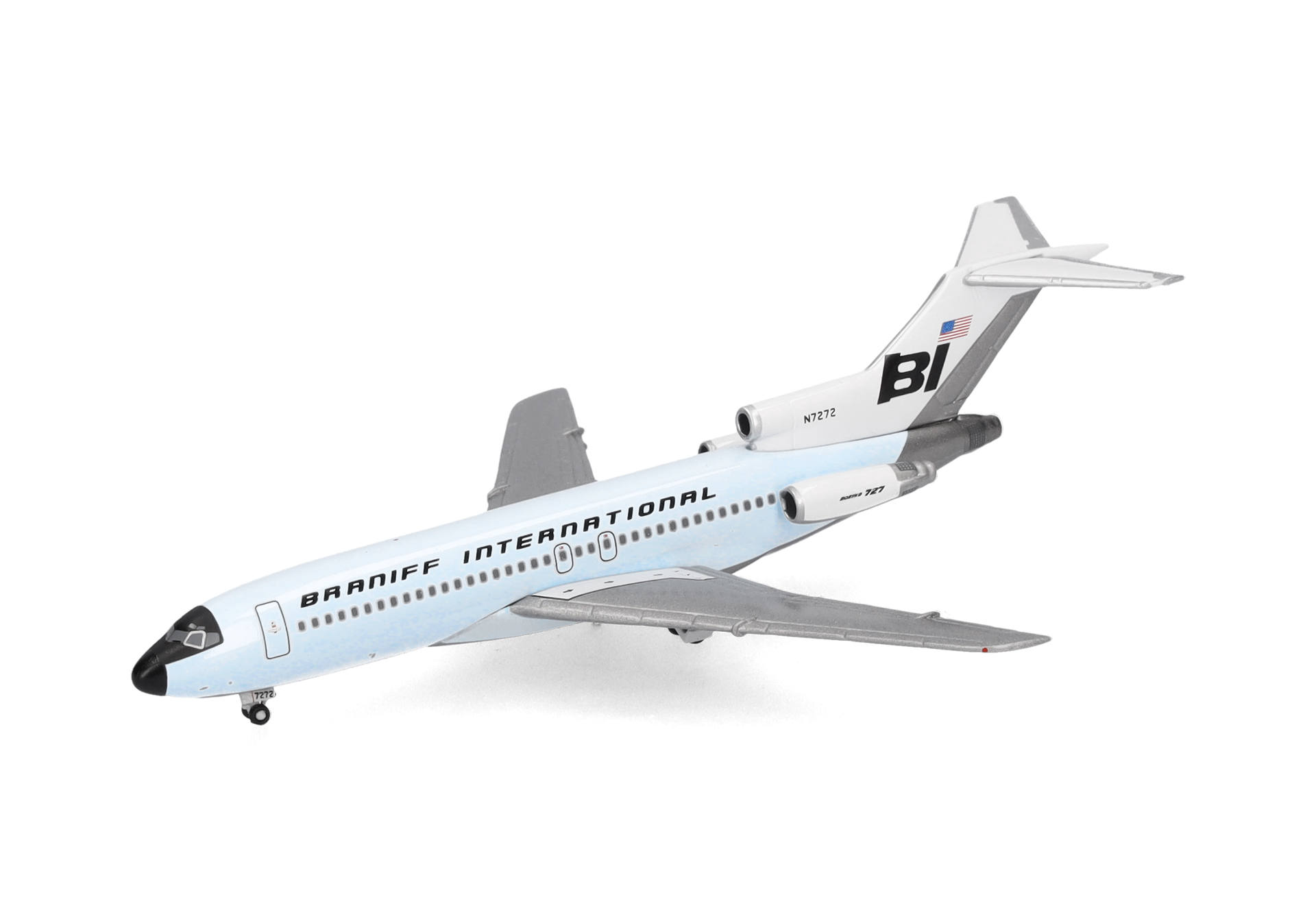 Braniff International Boeing 727-100 - Solid Light Sky Blue