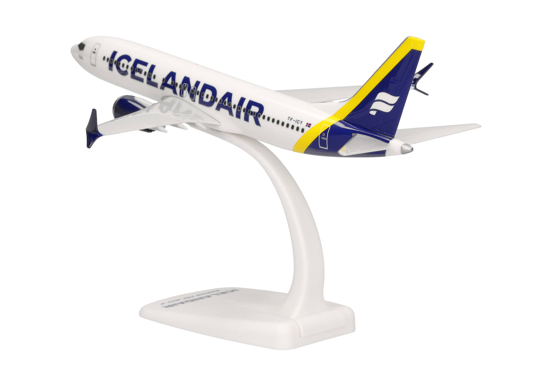 airplane, model, jet, airliner, display stand, airplane, model, display stand, blue yellow, jet