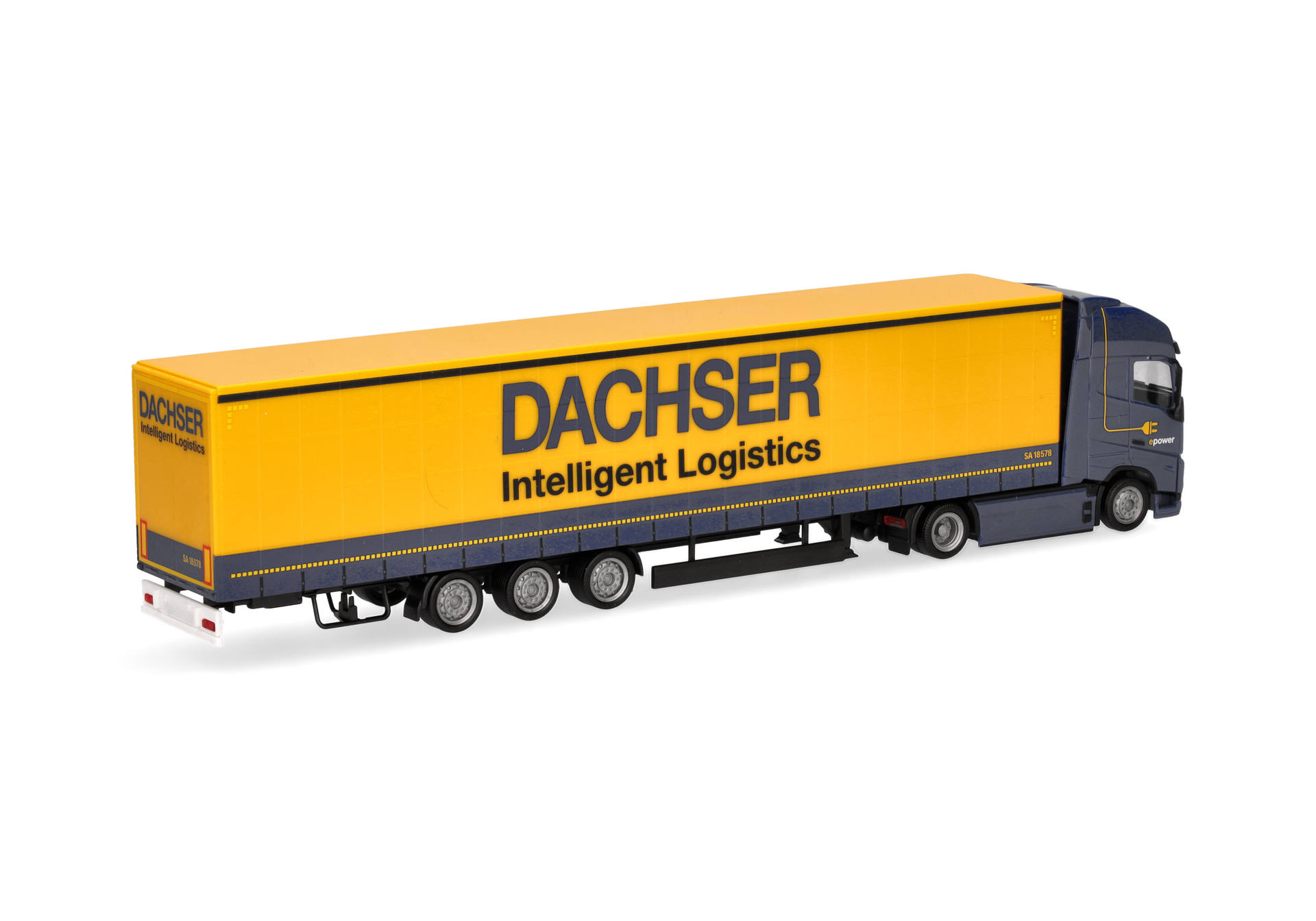 Volvo FH GL XL 2020 Electric volume curtain canvas semitrailer "Dachser Intelligent Logstics"
