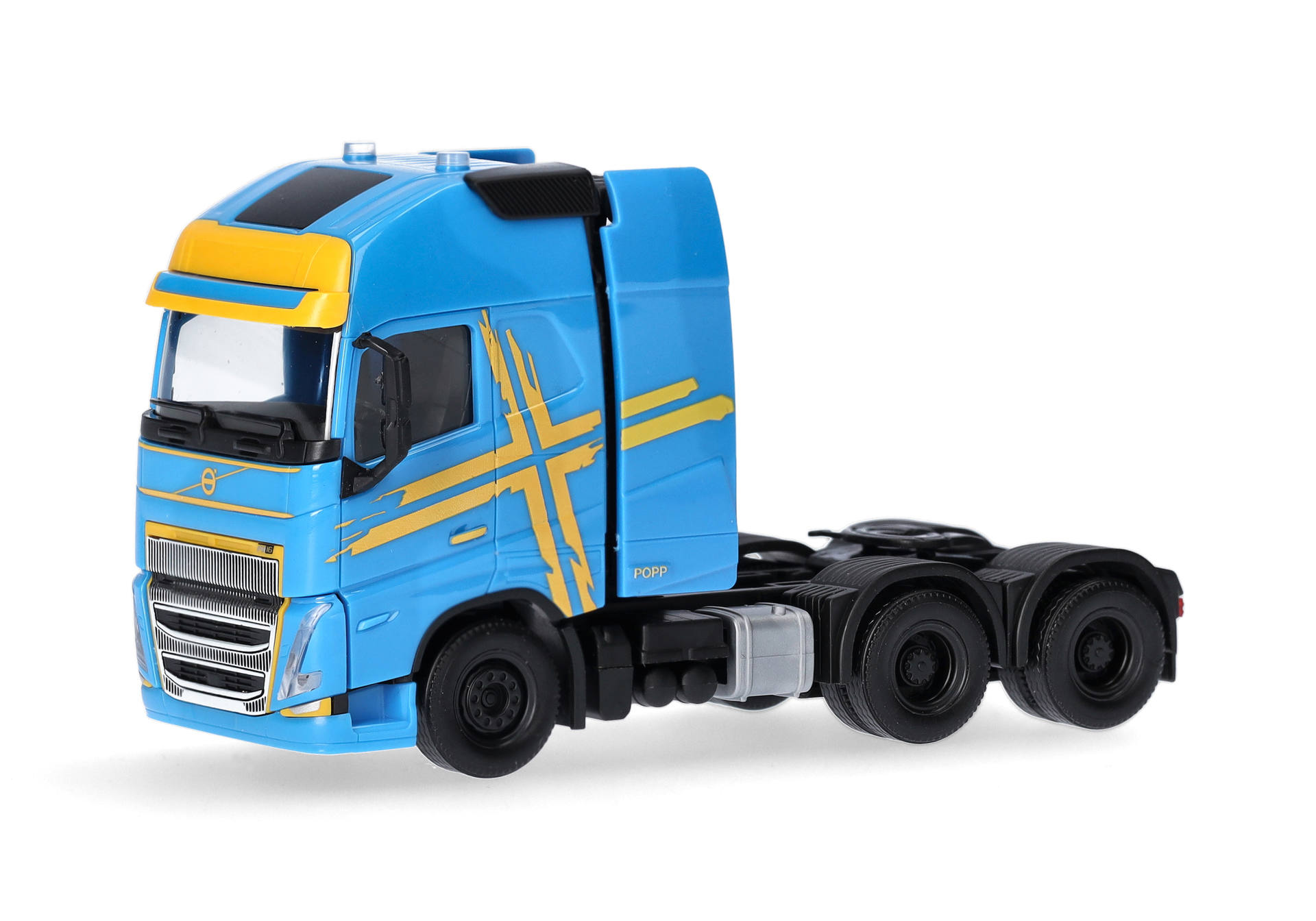 Volvo FH 16 GL XL 2020 rigid tractor with heavy-duty tower 3axles, blue