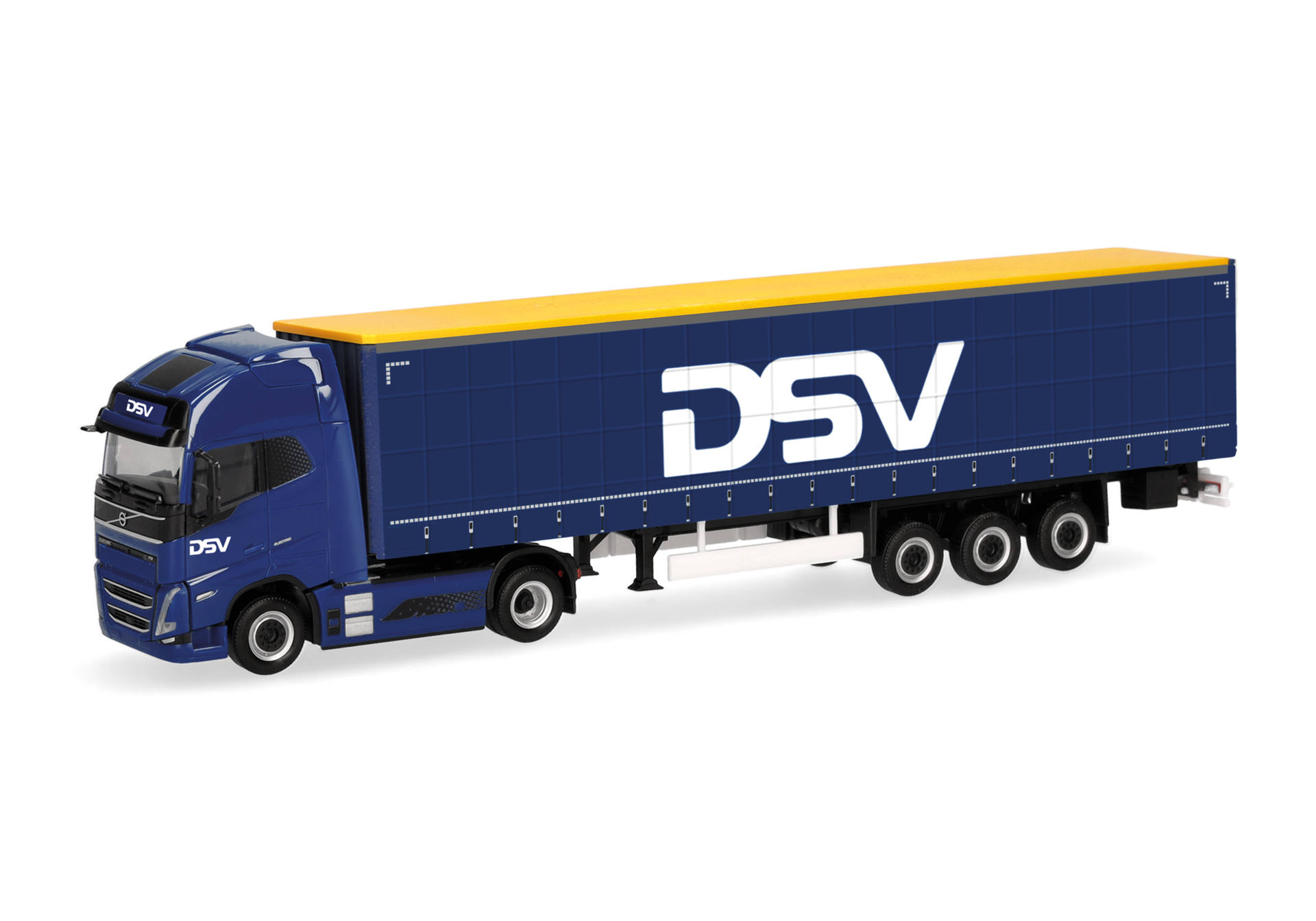 Volvo FH GL XL 2020 Electric Gardinenplanen-Sattelzug "DSV" (Dänemark/Hedehusene)