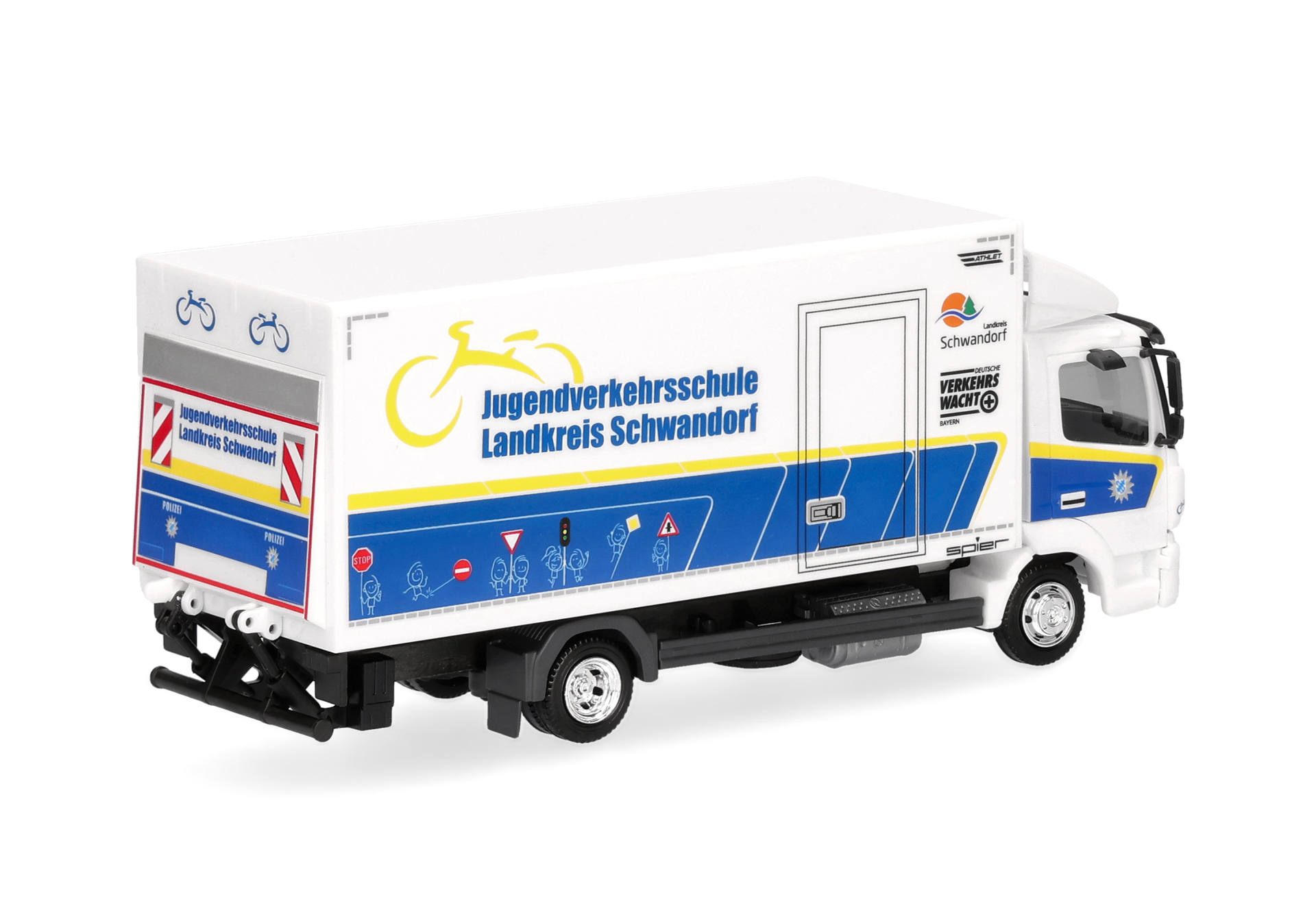 toy, truck, delivery, van, vehicle