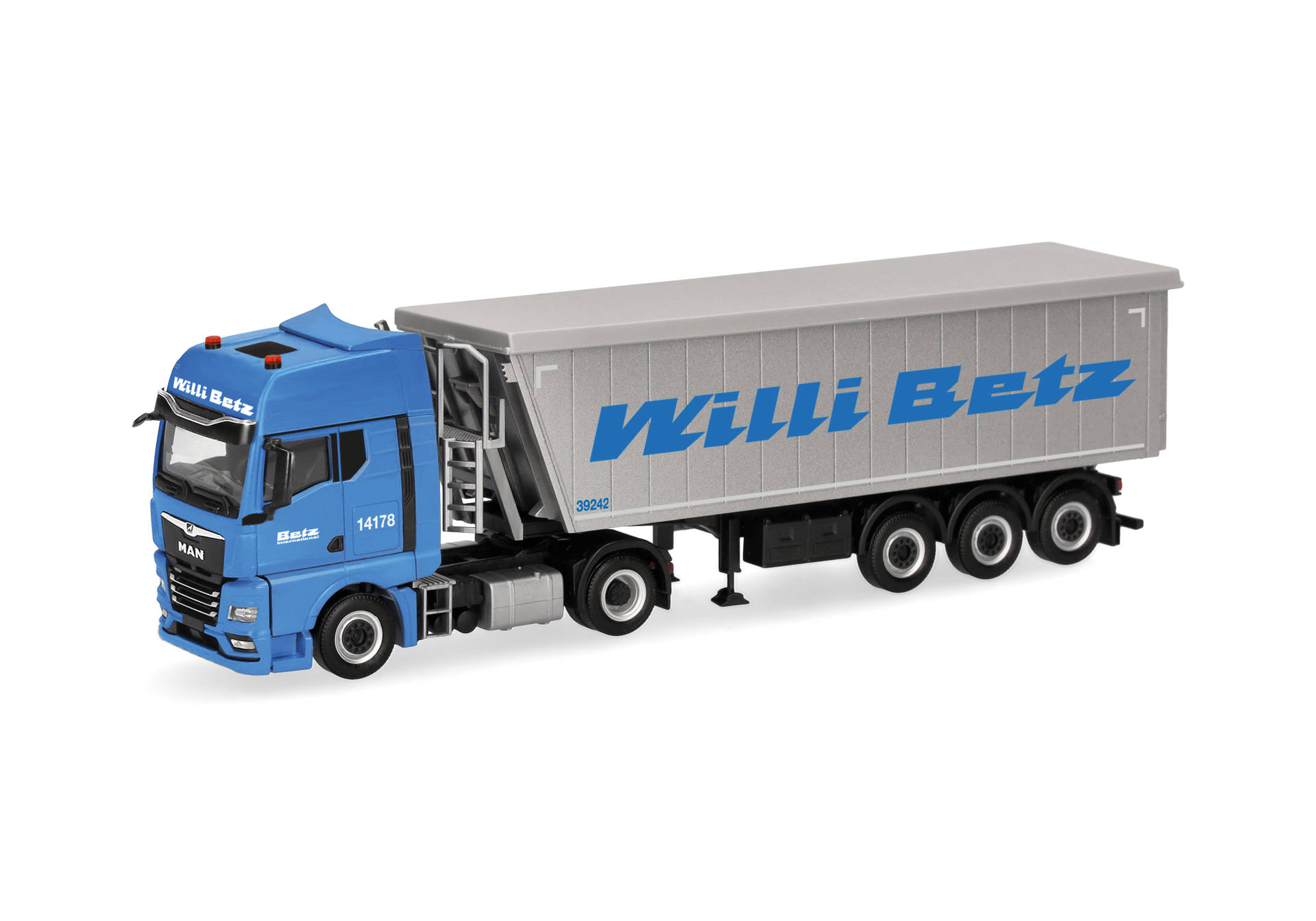 MAN TGX GX Stöffelliner semitrailer truck "Willi Betz"