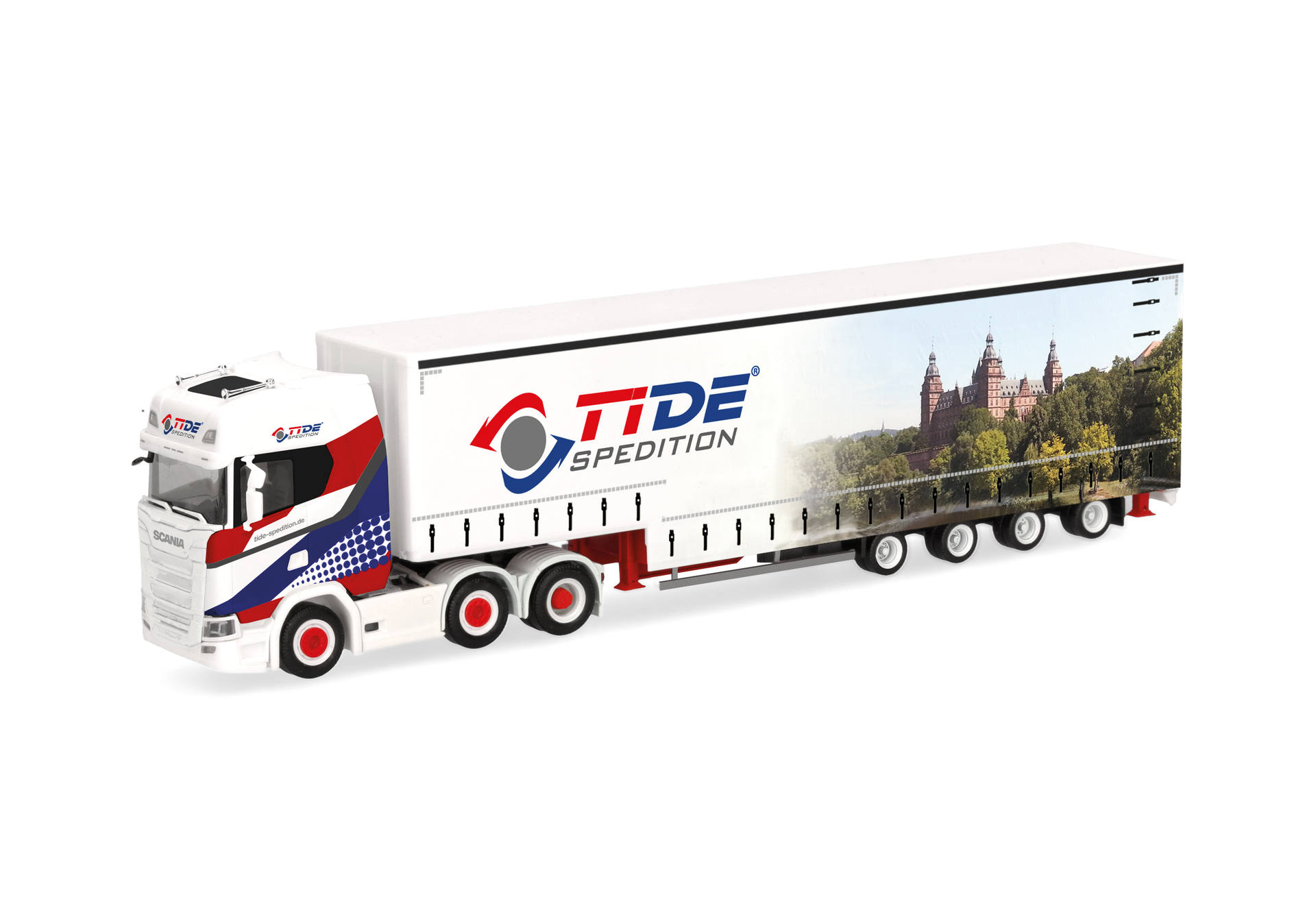 Scania CS 20 HD (6x2) Volumen-Sattelzug "TiDe Spedition"