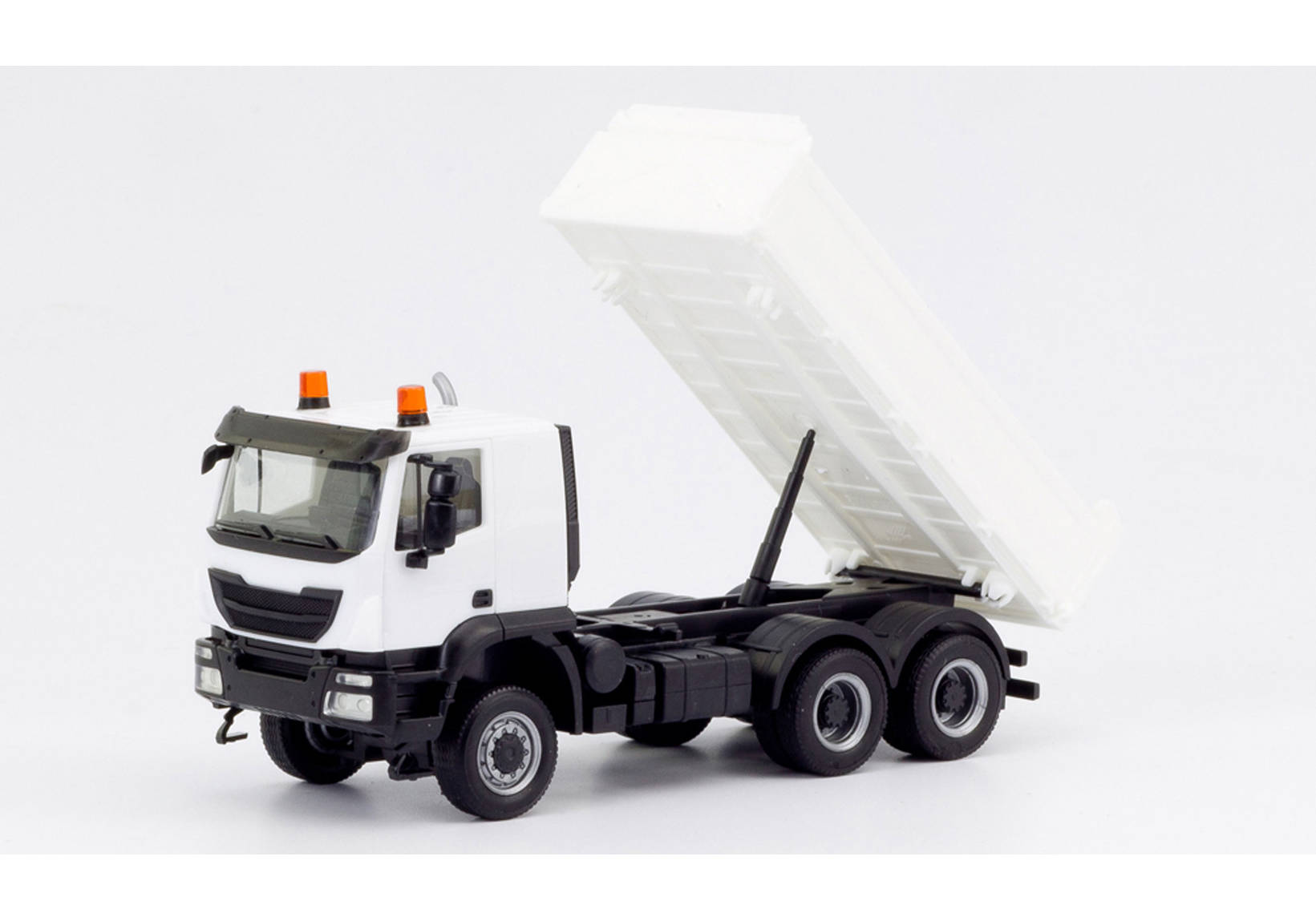 Herpa MiniKit: Iveco Trakker Meiller Kipper, weiß