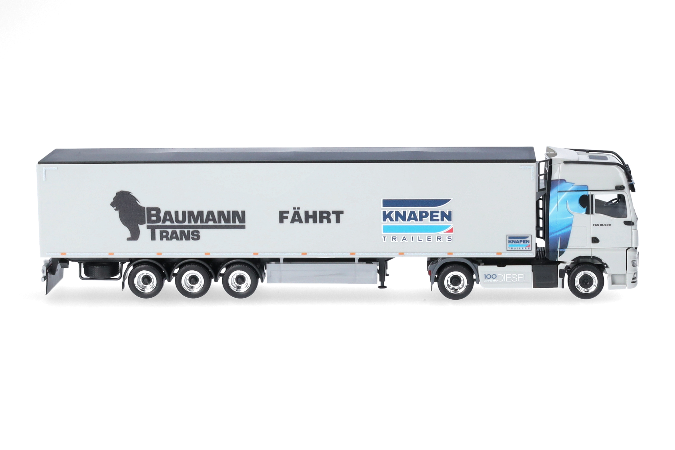 MAN TGX GX Schubboden-Sattelzug "Baumann/Knapen"
