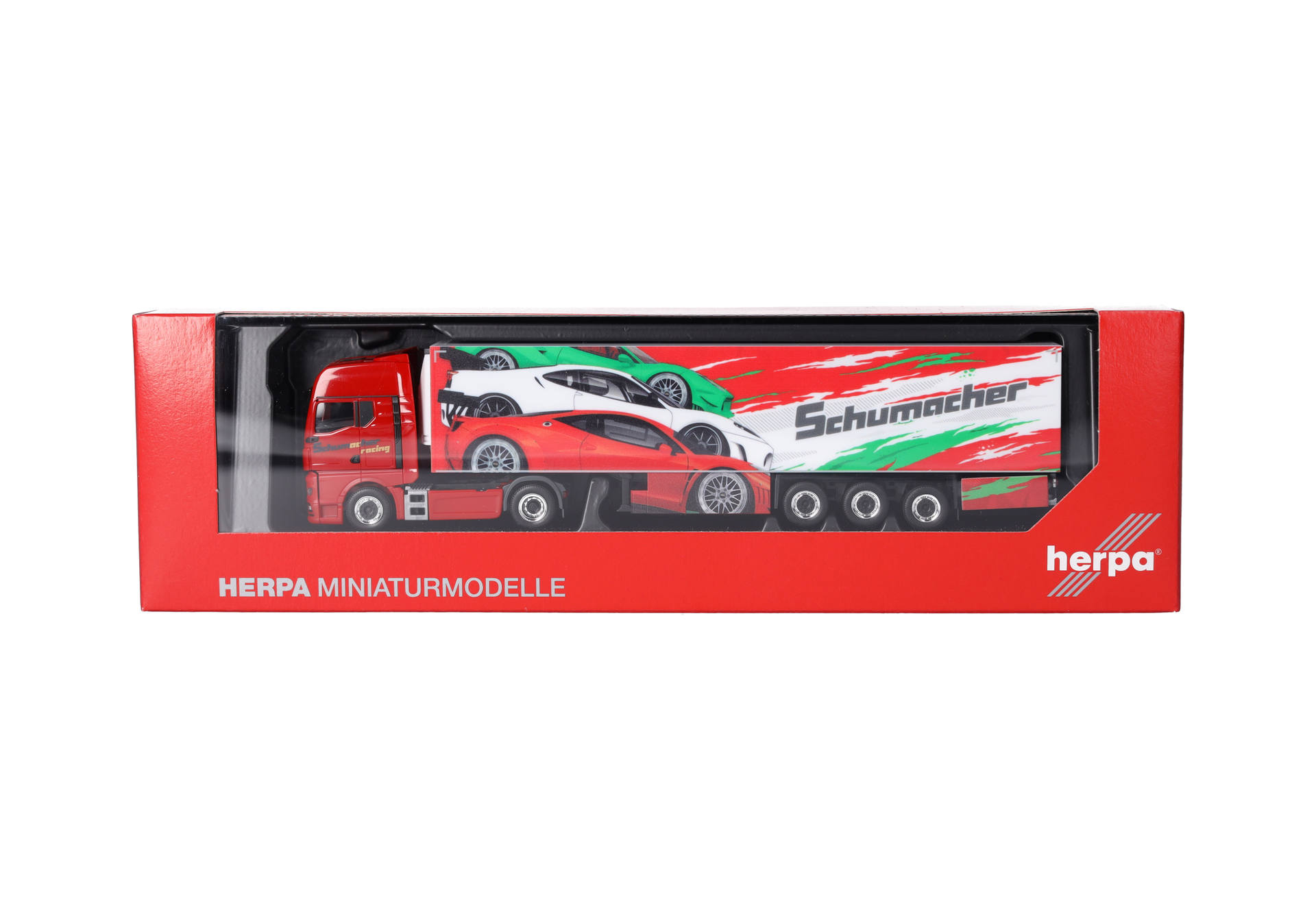 MAN TGX GX refrigerated box semitrailer truck "Schumacher"