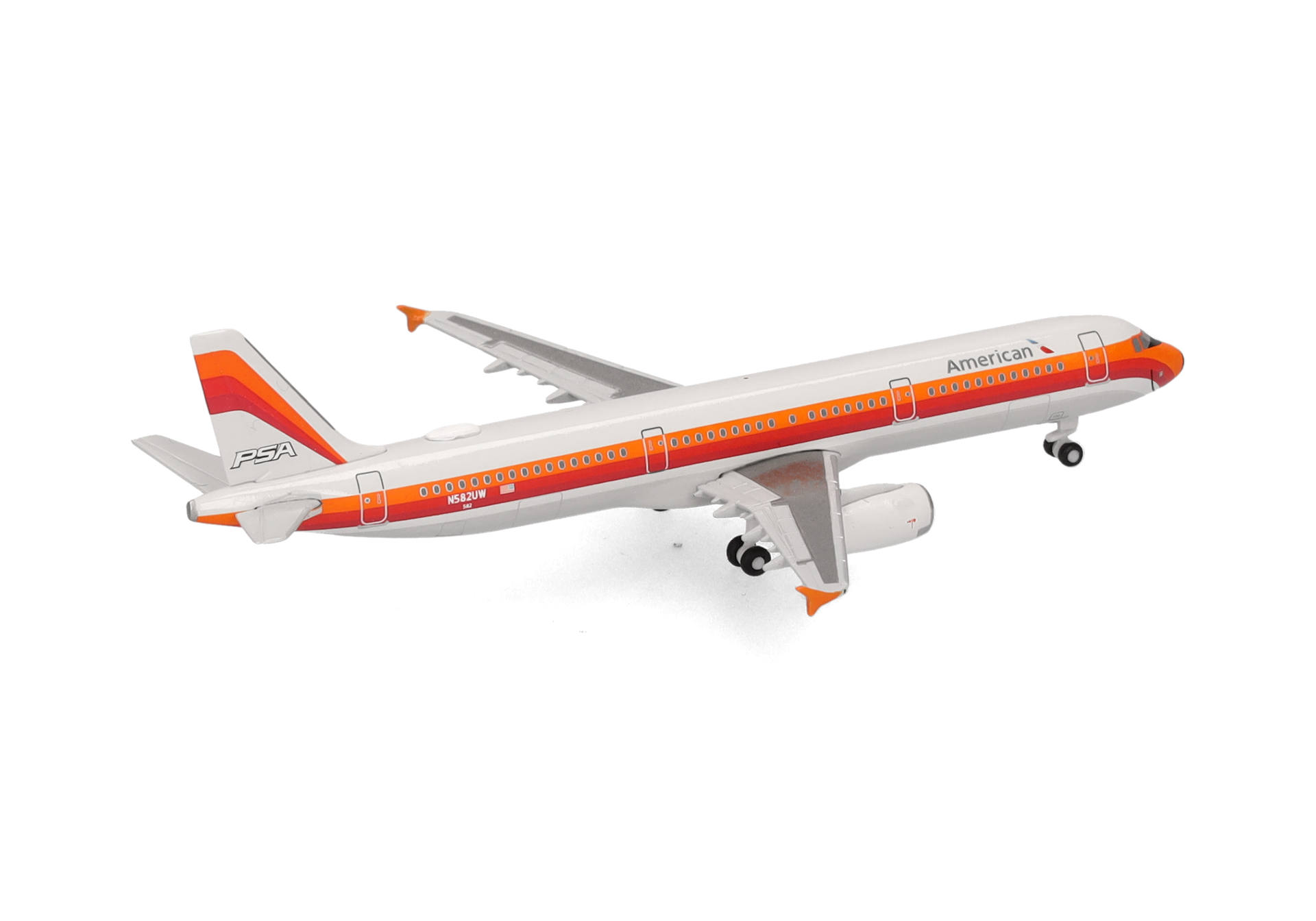 American Airlines Airbus A321 - PSA Heritage livery - N582UW