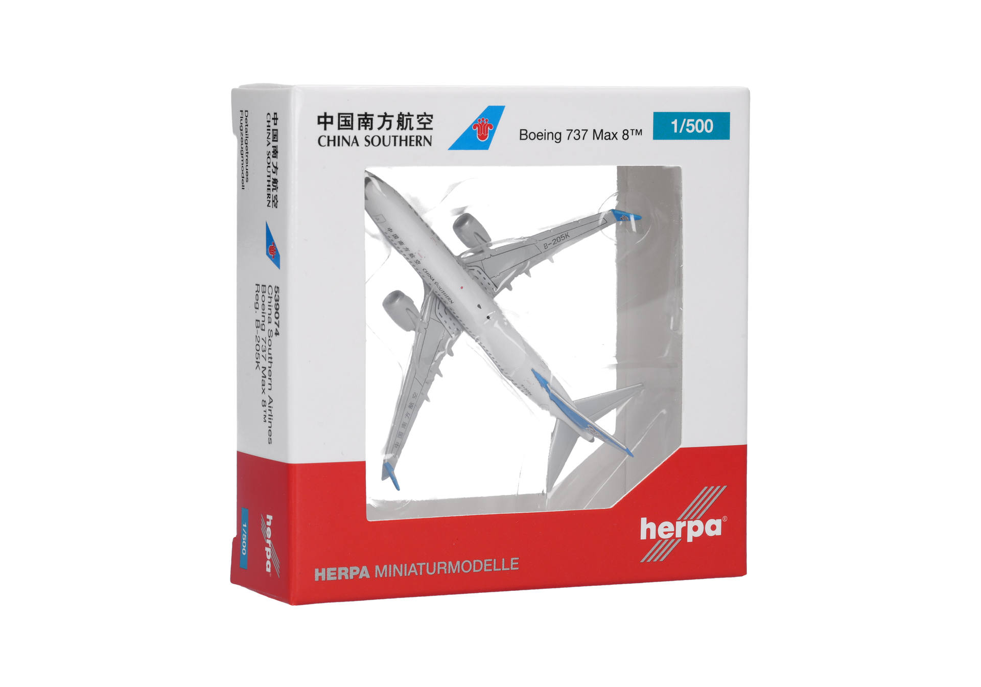 airplane, model, diecast, box, 1/500