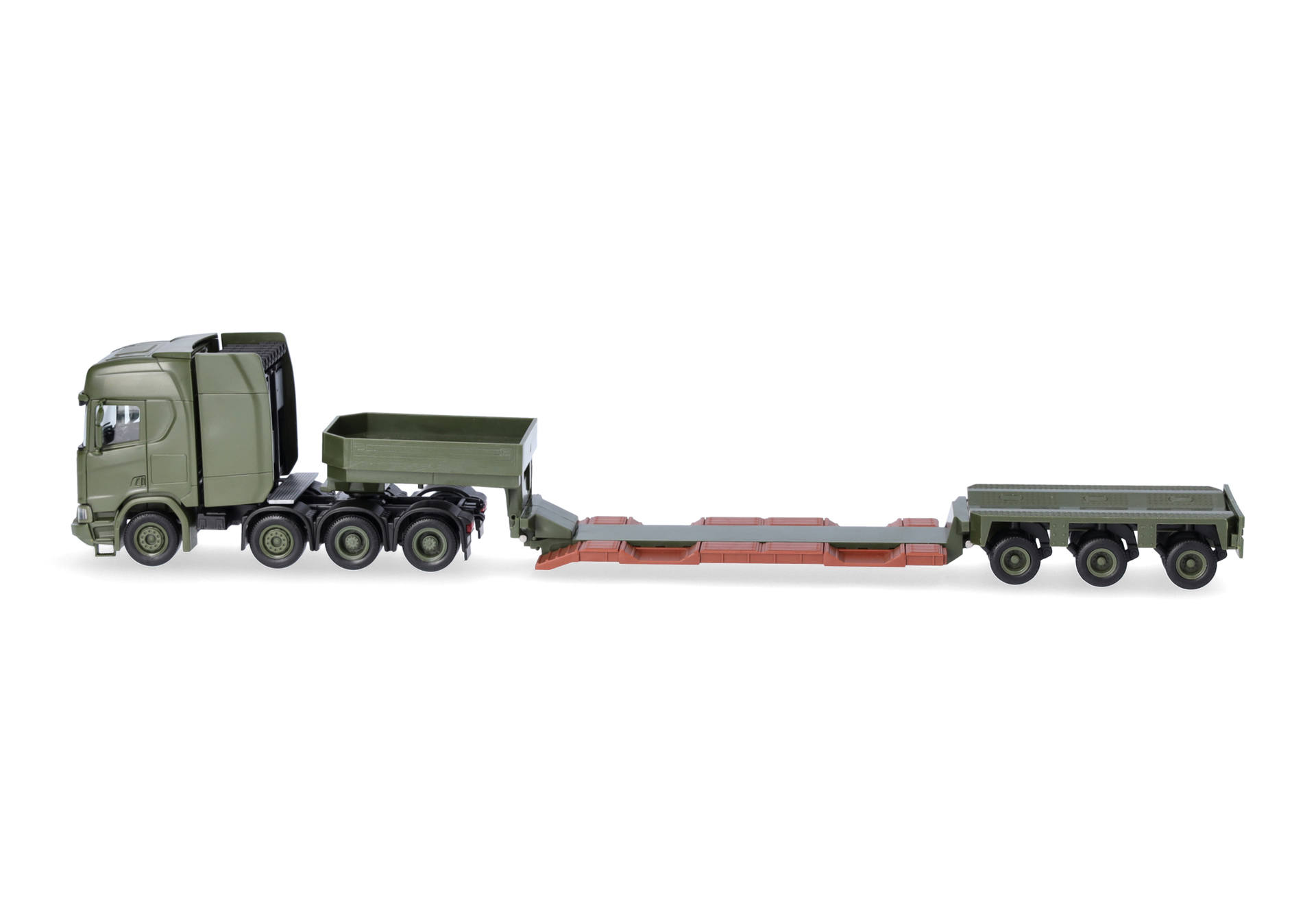 lkw, sattelzugmaschine, spielzeug, grün, flachbett