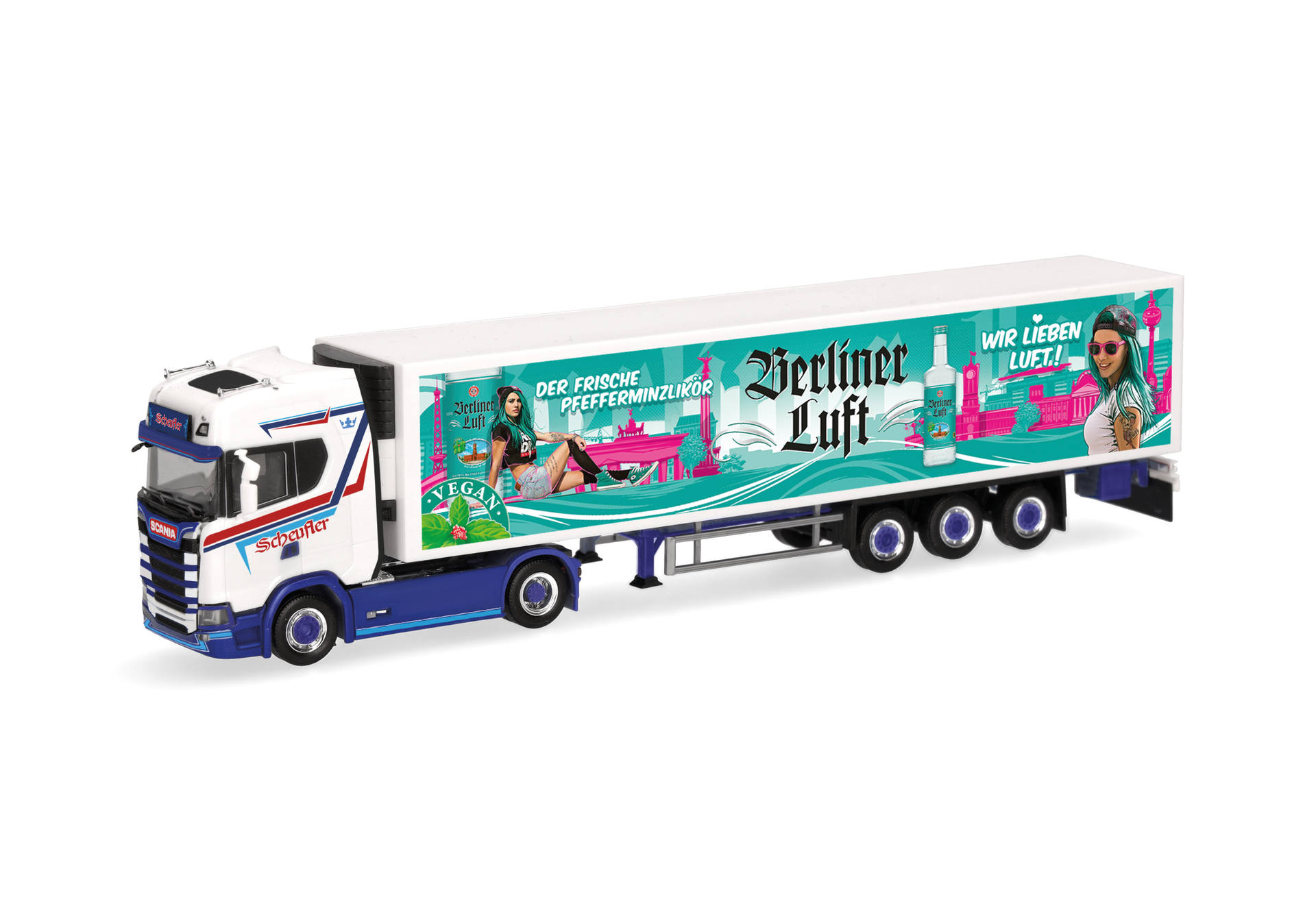 Scania CS 20 HD Kühlkoffer-Sattelzug "Scheufler/Berliner Luft"