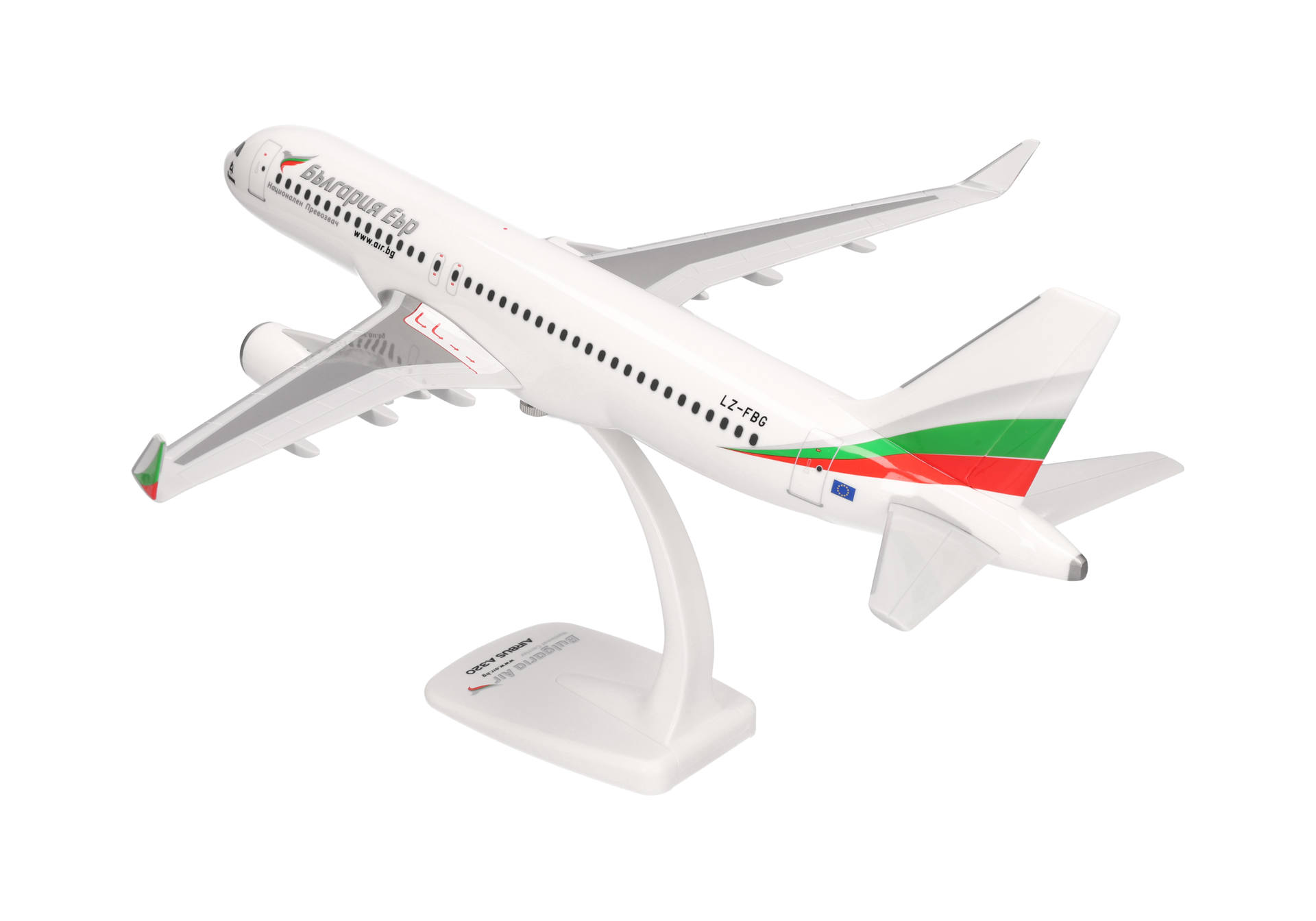 airplane, model, white, tail fin, stand