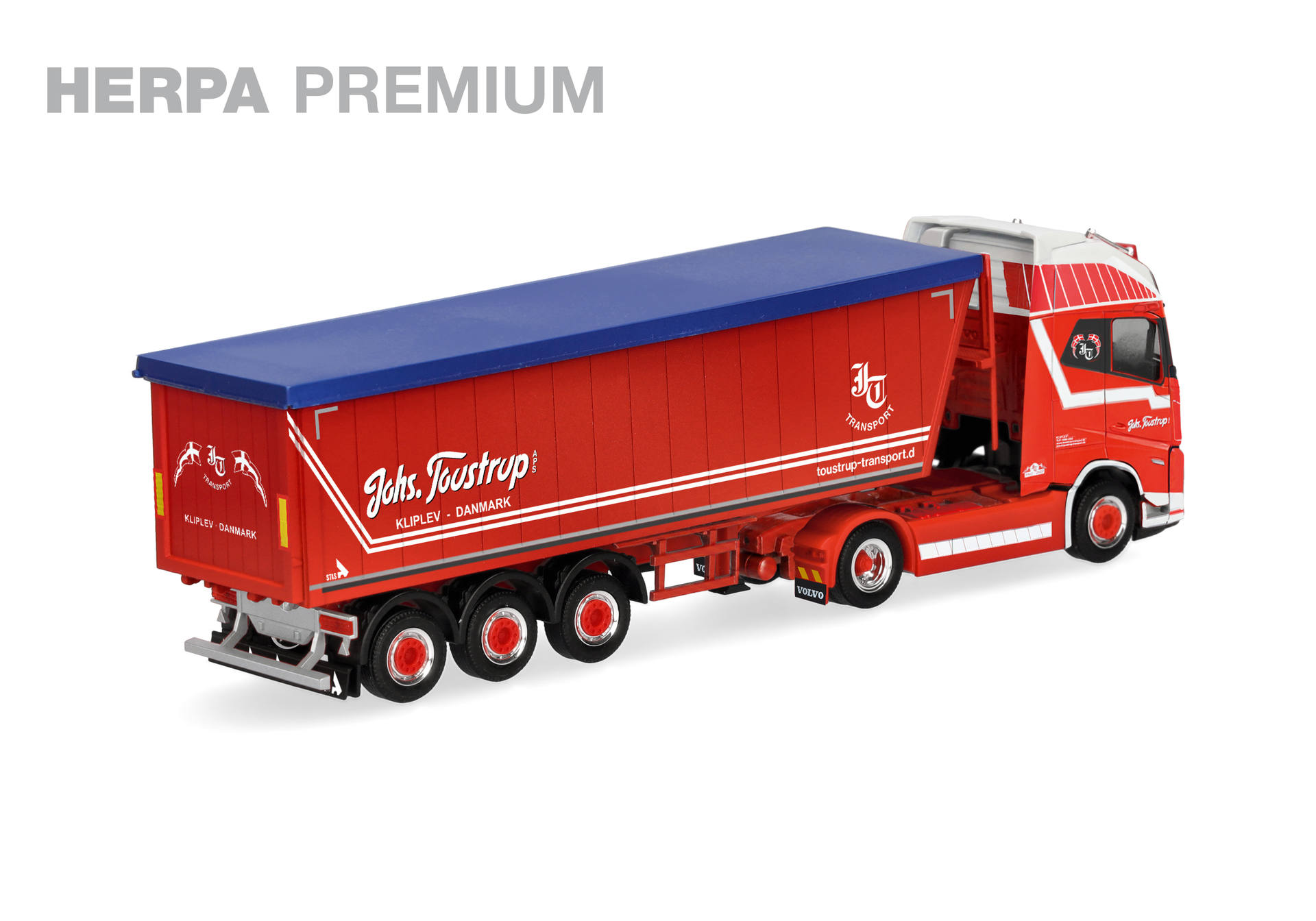 truck, lorry, red trailer, shipping trailer, model car