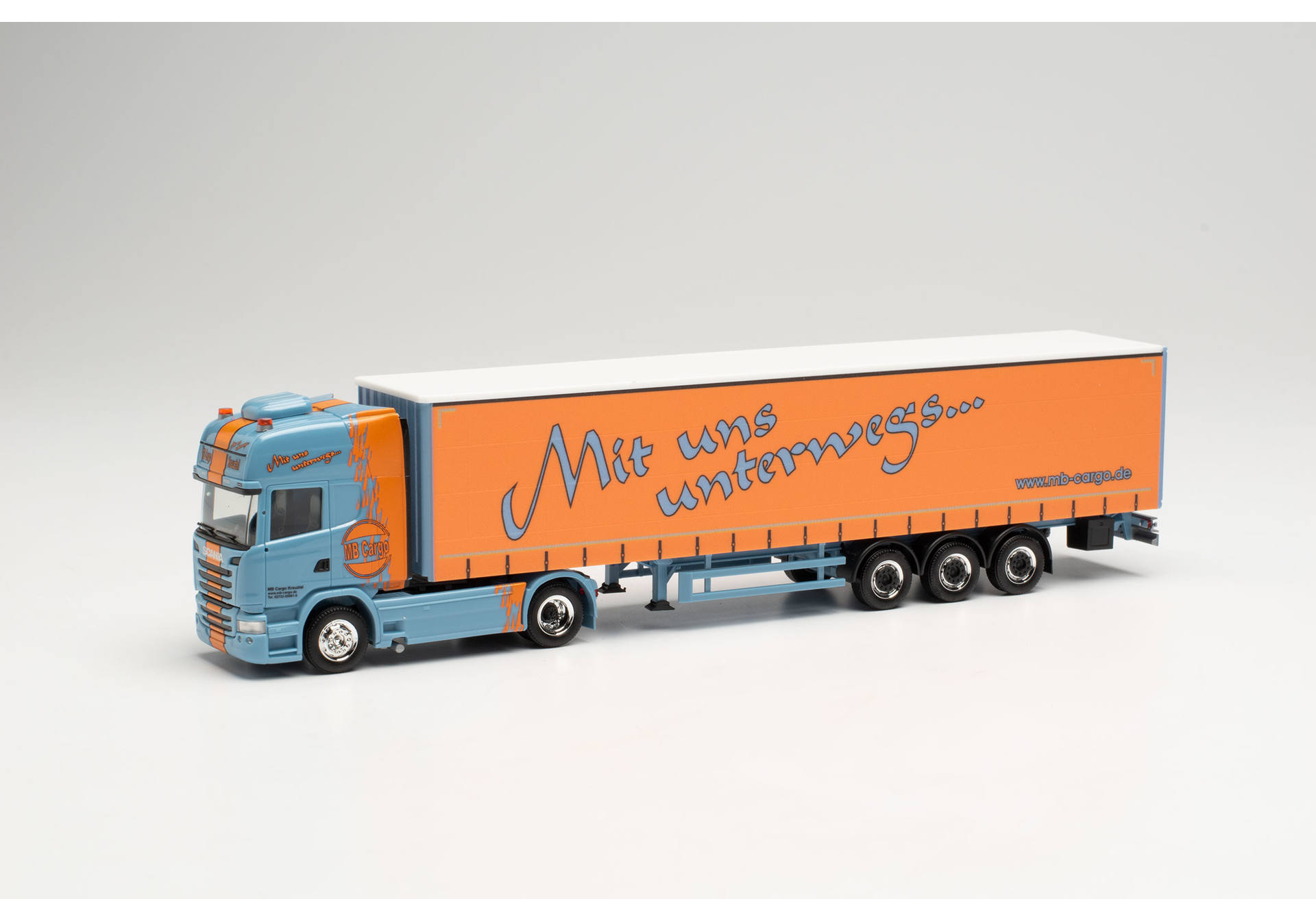 Scania R `13 TL canvas semitrailer „MB Cargo“