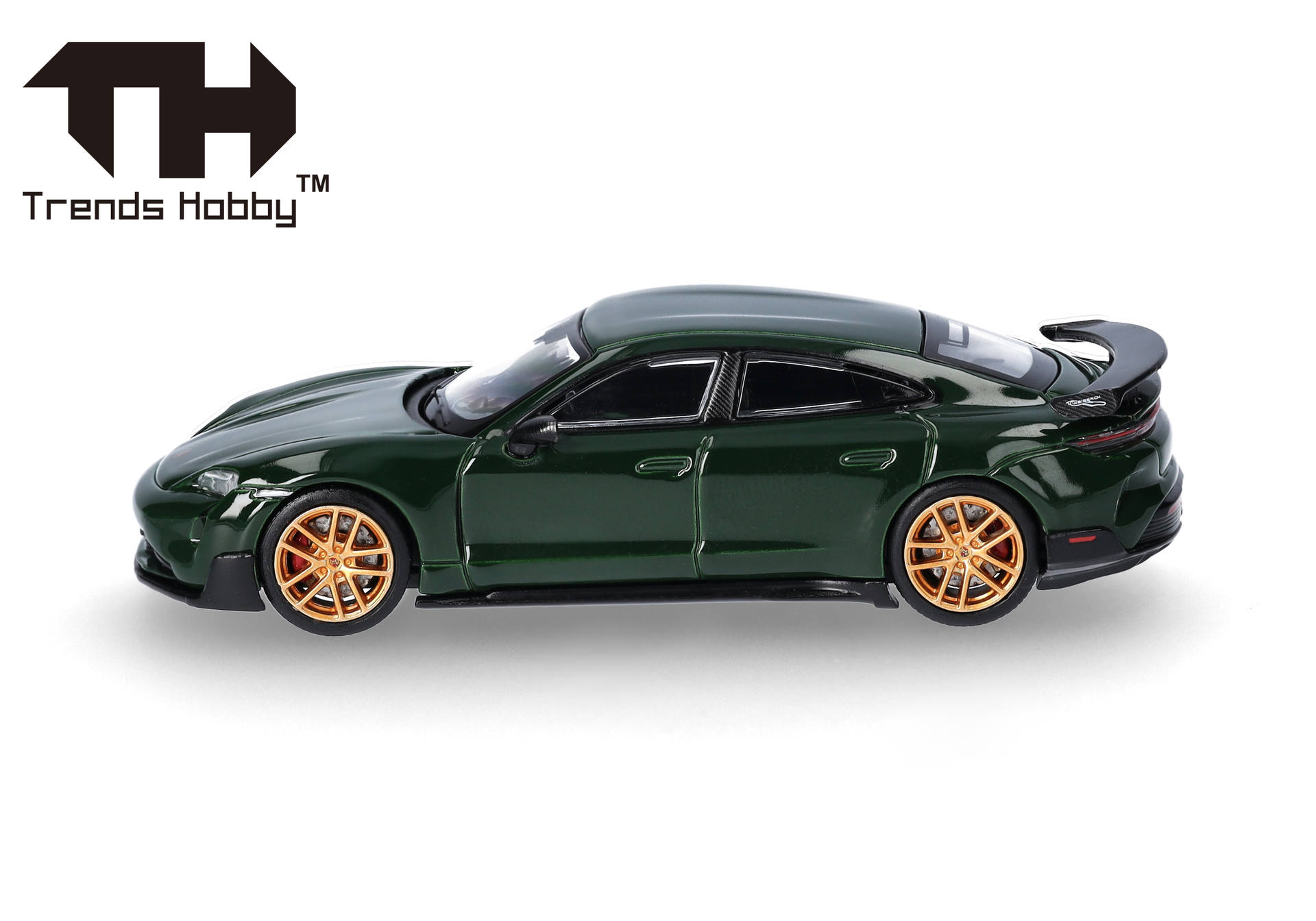 toy car, green car, coupe, orange wheels, model car